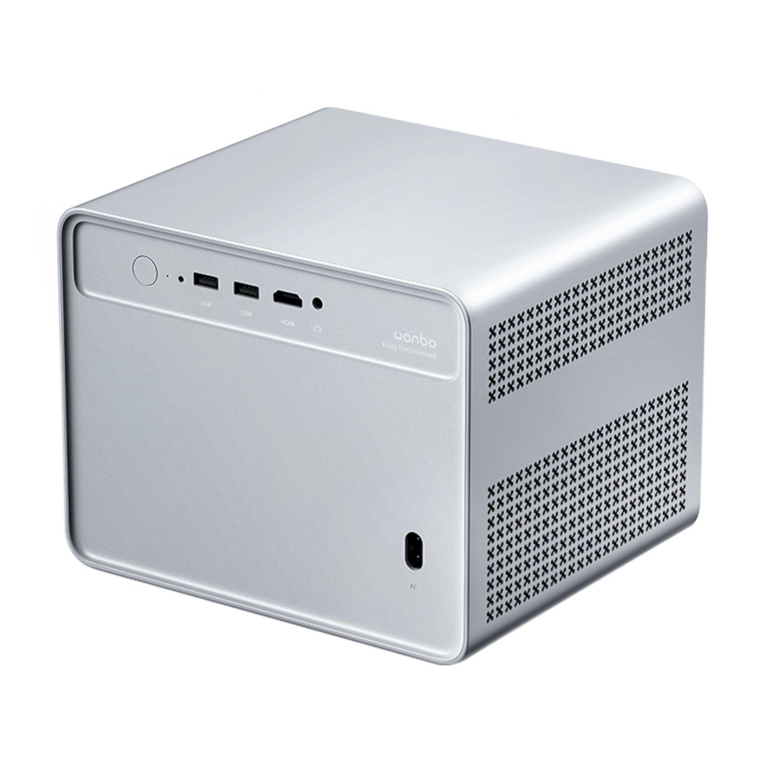 WANBO DAVINCI 1 PRO 1080P 650ANSI Android 11 Smart Home Theatre Projector - Silver